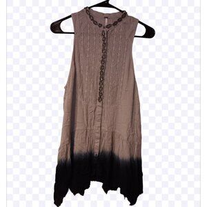 Free People tank top  sz M color tan in very good condition